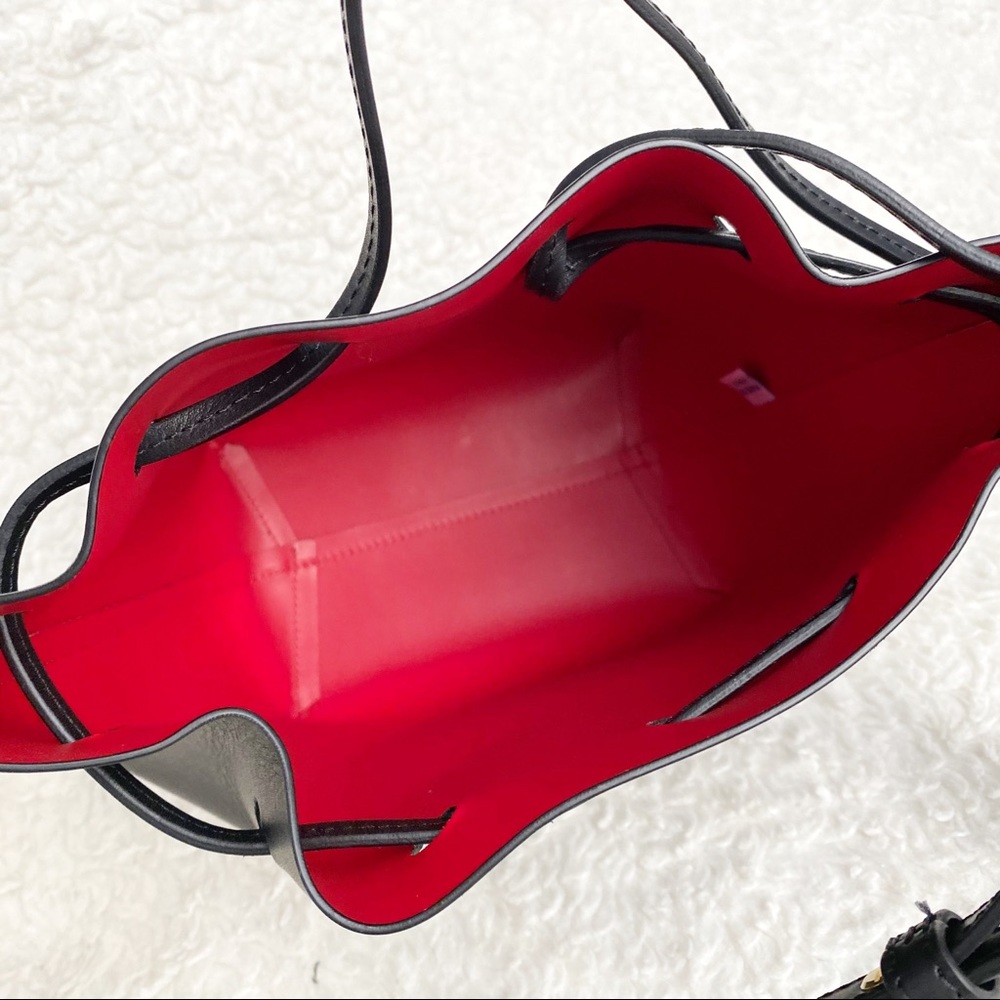 Mansur Gavriel Mini Bucket Bag Black Flamma - Picture 8 of 14